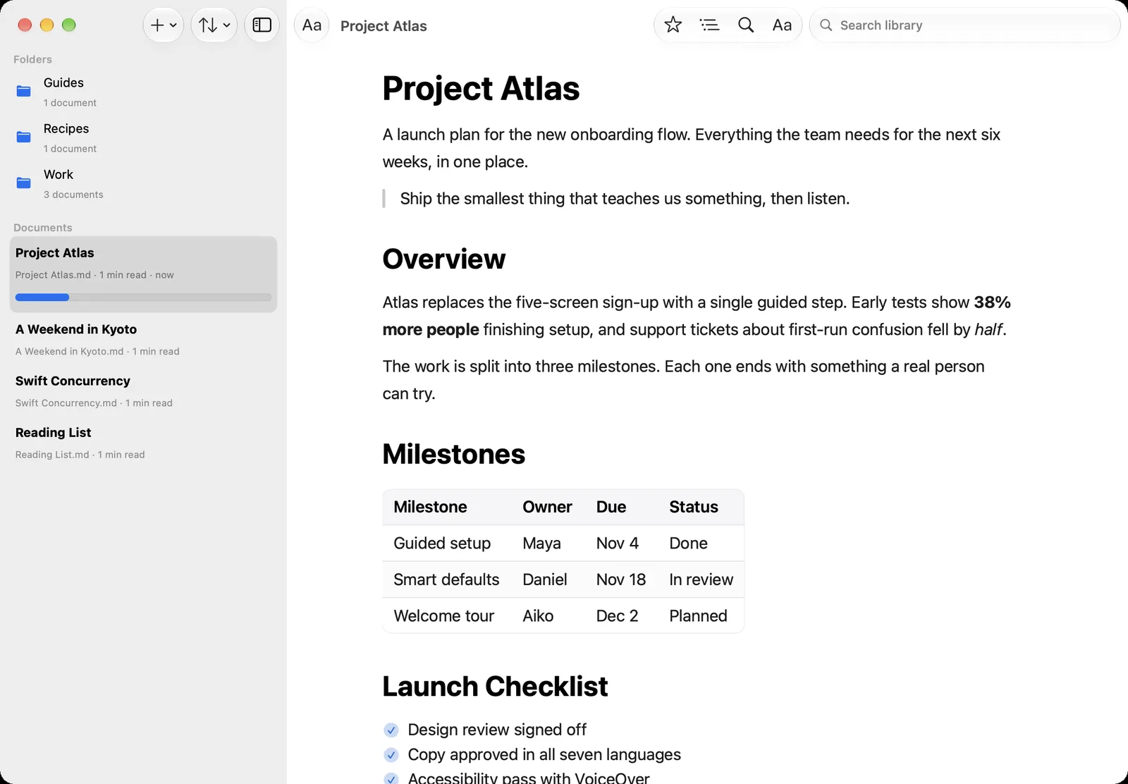 NexReader on the Mac