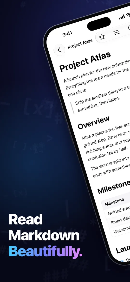 Read Markdown beautifully