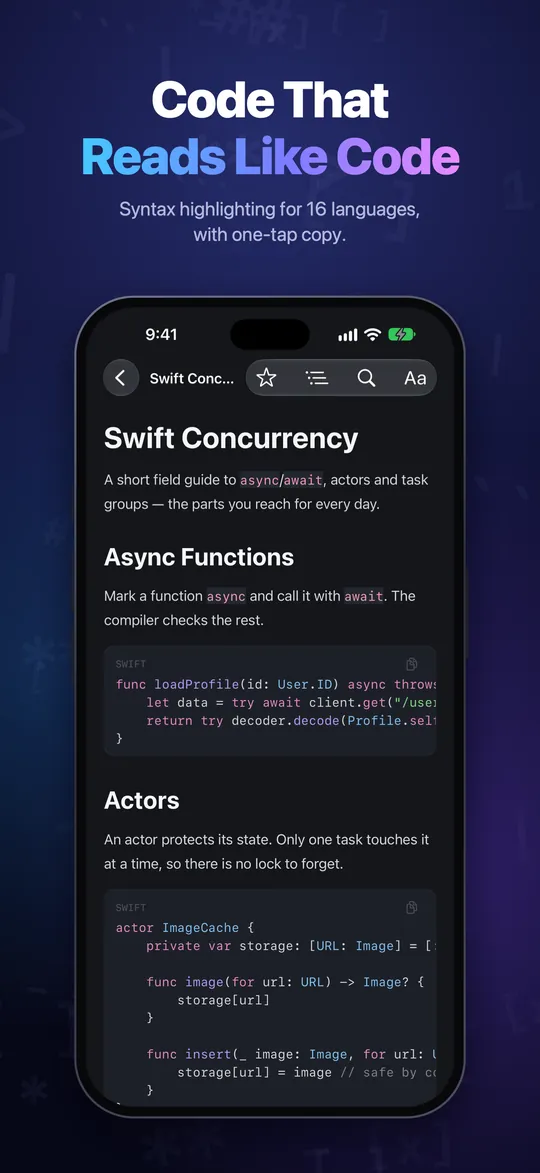 Code that reads like code